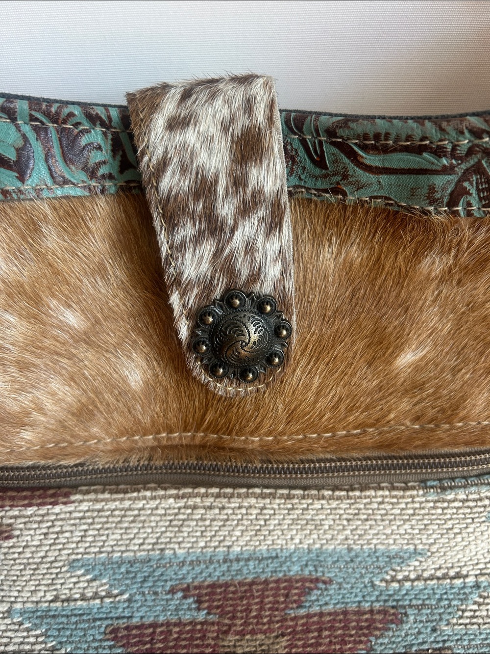 Myra mixed medium Aztec Pattern Crossbody Shoulder Bag - Picture 2 of 7